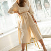 Timeless women's dresses with ruffle hems
