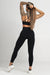 Damensportleggings - Sportleggings - Nahtlose Sportleggings - Sportleggings mit hoher Taille - Leggings Gym Glamour - Swytmode