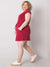 Damenkleid Plussize - Damentunika Plussize - Sommerkleid in Plussize Damenkleid mit Gürtel in Plussize - Shirtkleid Plussize - Swytmode
