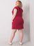 Damenkleid Plussize - Damentunika Plussize - Sommerkleid in Plussize Damenkleid mit Gürtel in Plussize - Shirtkleid Plussize - Swytmode