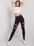 🔥 PowerMesh Leggings – Schwarz mit Netzstreifen 🔥 - Swytmode