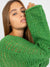 Damenpullover mit weiten Ärmeln und weitem Schnitt - Strickpullover mit weitem Ausschnitt - Swytmode