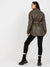Modische Winterjacke in Eco-Leder, Gürtel S-L - Swytmode