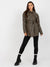 Modische Winterjacke in Eco-Leder, Gürtel S-L - Swytmode