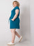 Damenkleid Plussize - Damentunika Plussize - Sommerkleid in Plussize Damenkleid mit Gürtel in Plussize - Shirtkleid Plussize - Swytmode
